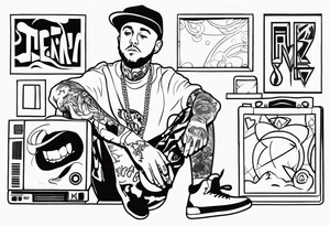 mac Miller's albums tattoo idea