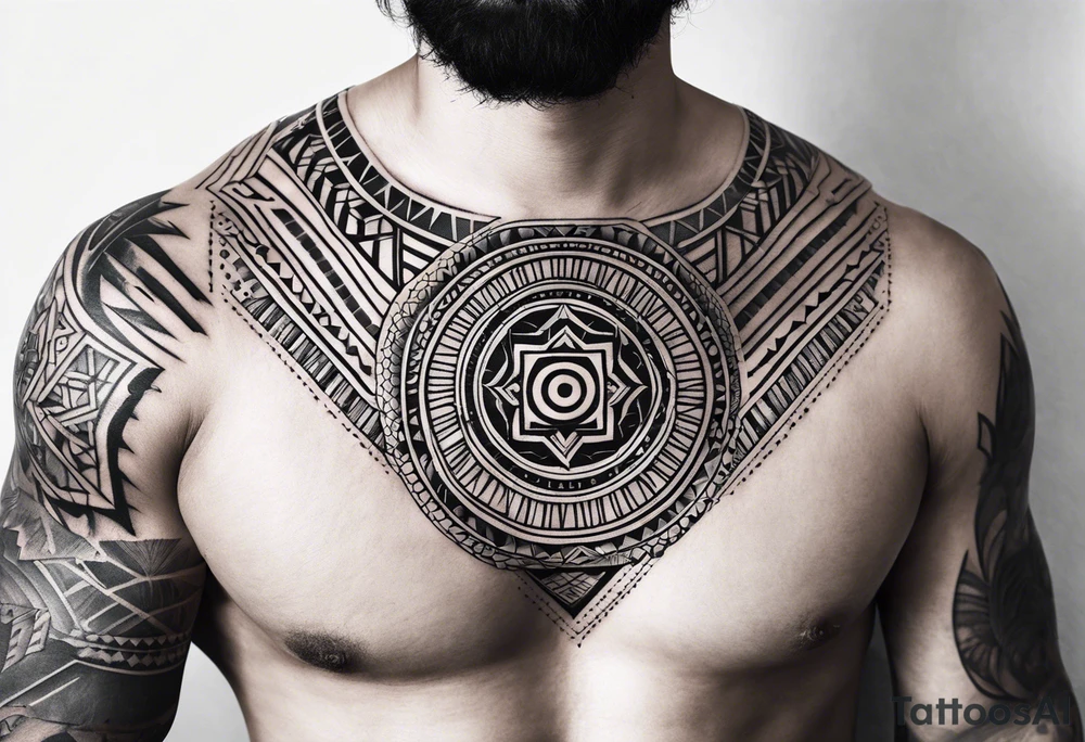 men's tattoo on hand with geometric patterns minimalist tattoo idea