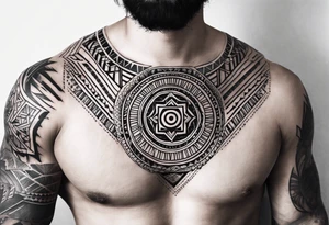 men's tattoo on hand with geometric patterns minimalist tattoo idea