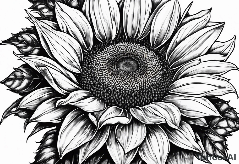 Sunflower for a male tattoo tattoo idea