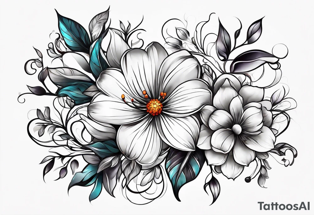 Flowers tattoo tattoo idea