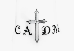 Can you create a  cross separating each of our initials  - the cross lines must be ajies Those would be for a tattoo and initials  are for C , A , D , M tattoo idea