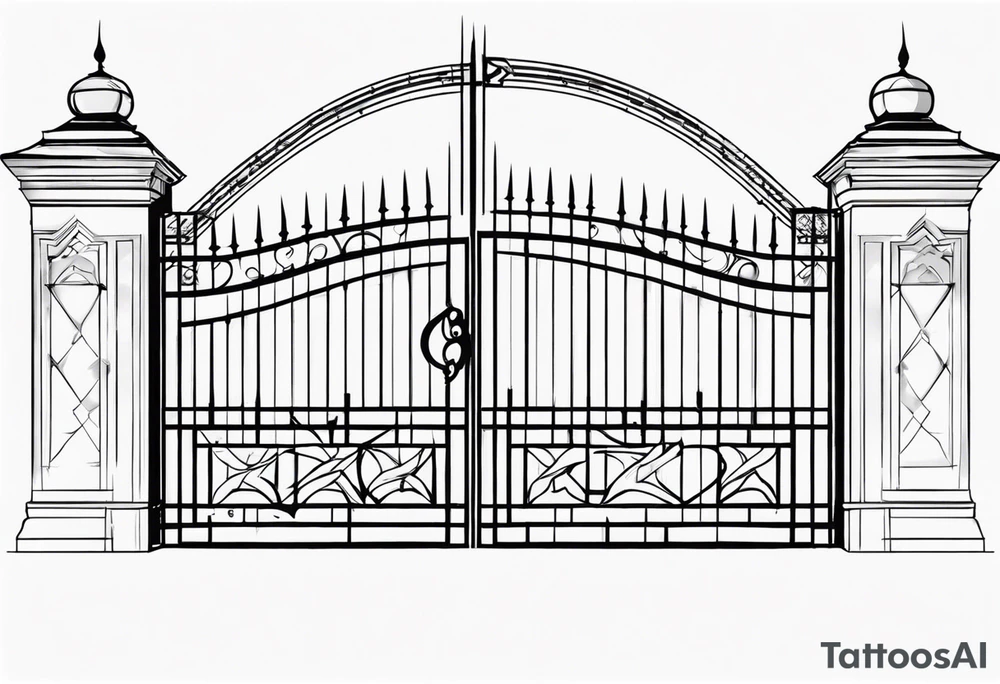 gate vector tattoo idea