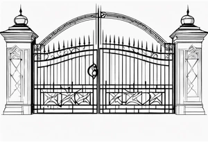 gate vector tattoo idea