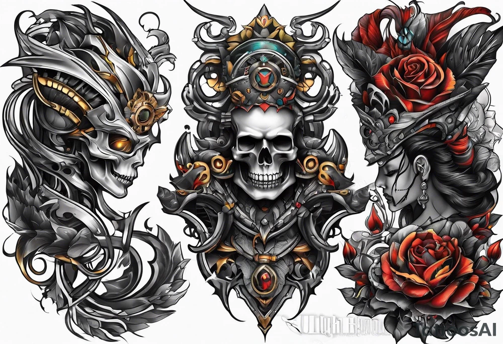 Biomechanical tattoo idea