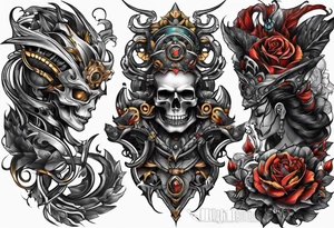 Biomechanical tattoo idea