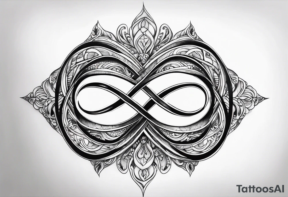 Basic infinity symbol tattoo idea