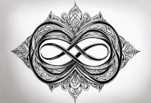 Basic infinity symbol tattoo idea