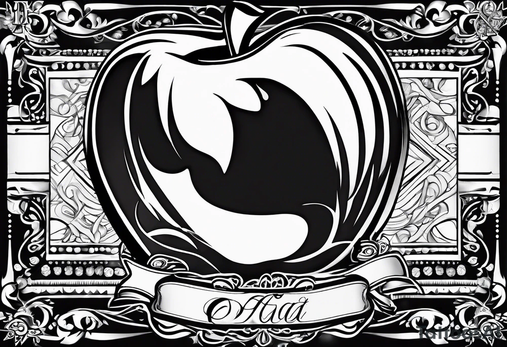 Apple, “Apple of my eye”, dad tattoo idea