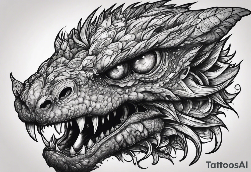 Space monster tattoo idea