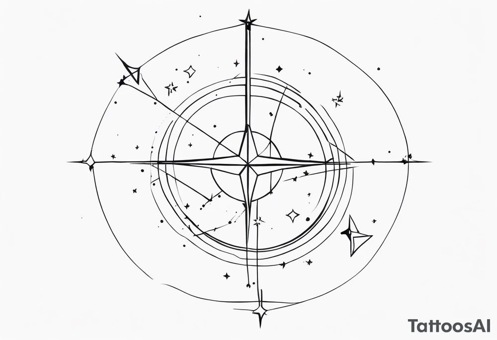Sagittarius constellation tattoo idea
