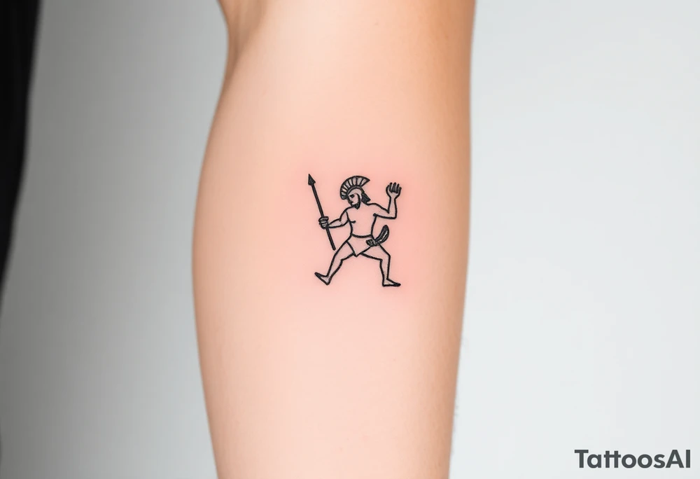 achilles the greek myth, in a symbol tattoo idea