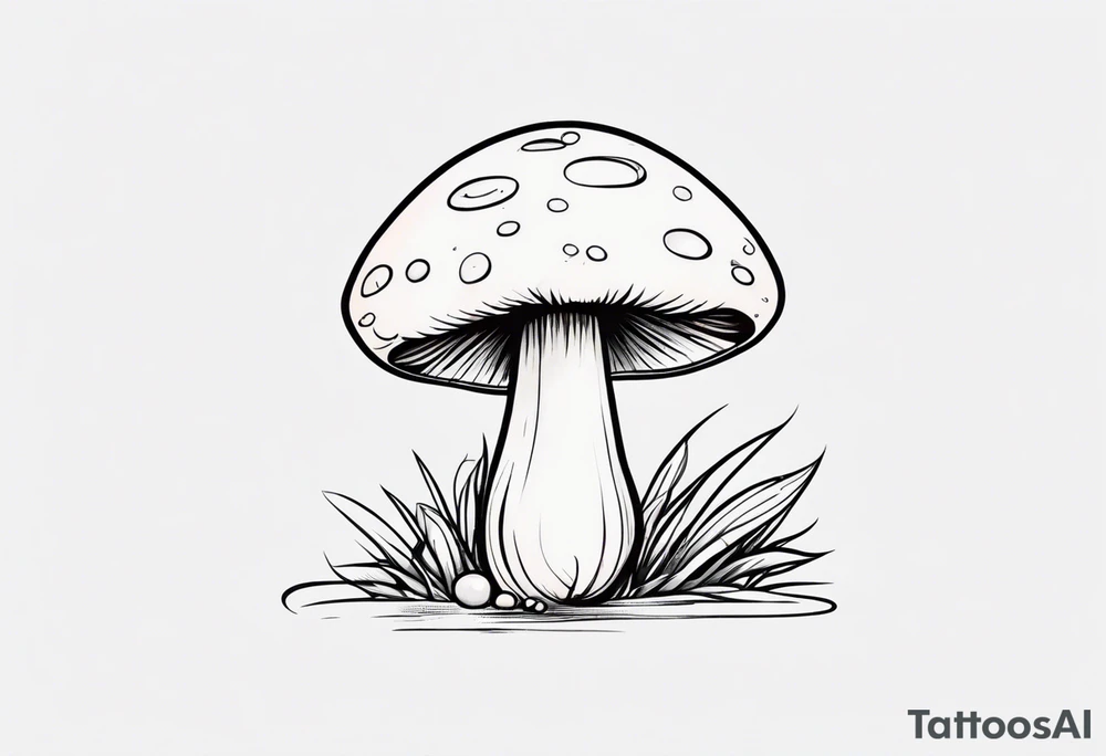 mushroom tattoo idea