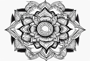 Güneş ve ay tattoo idea