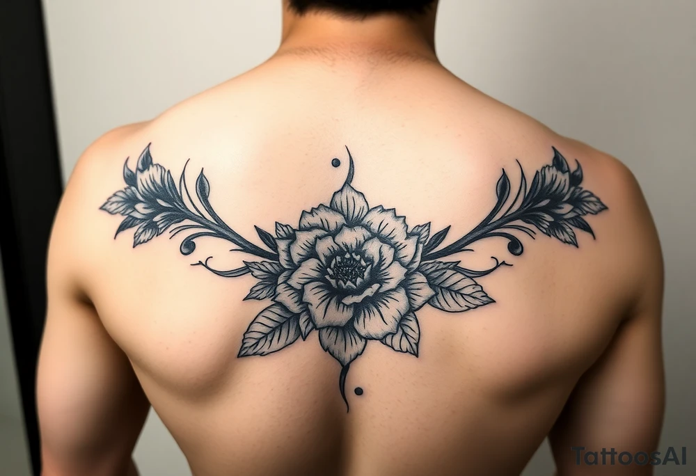 Floral tattoo for a rebel tattoo idea