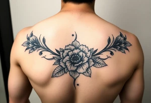 Floral tattoo for a rebel tattoo idea