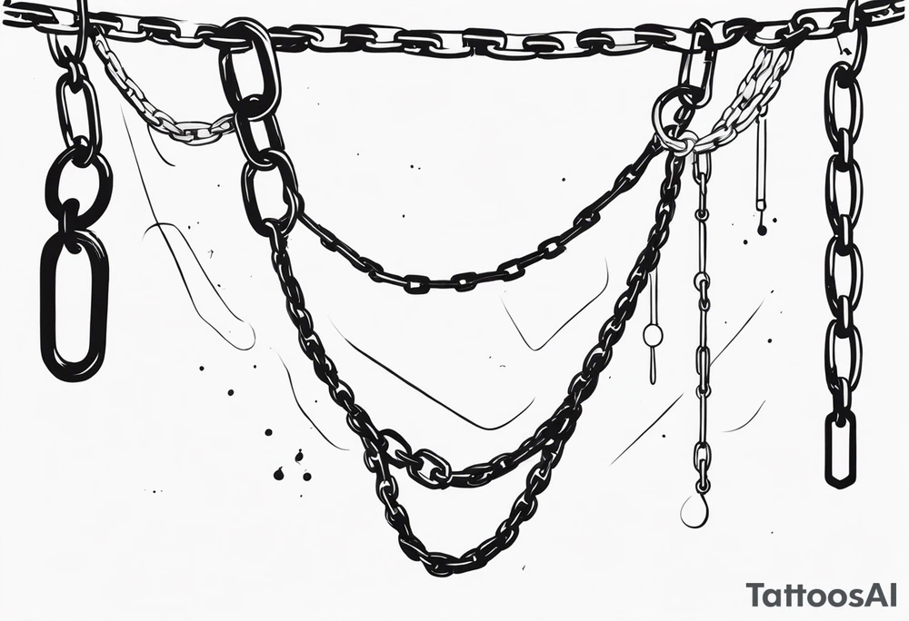 hooks and chains tattoo idea