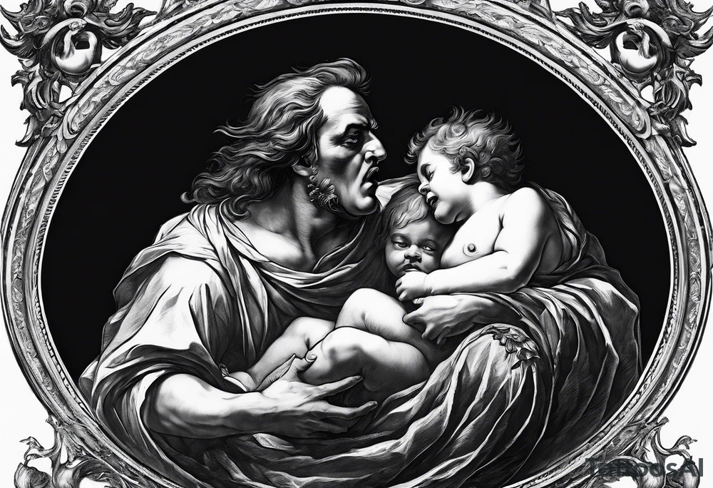 "Saturn Devouring His Son" by Francisco Goya tattoo idea