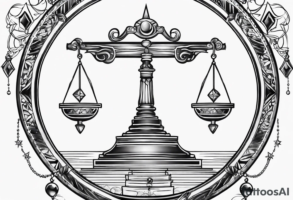 Libra constellation tattoo idea