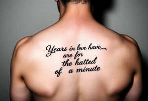 Years of love have been forgotten in the hatred of a minute on arm tattoo idea