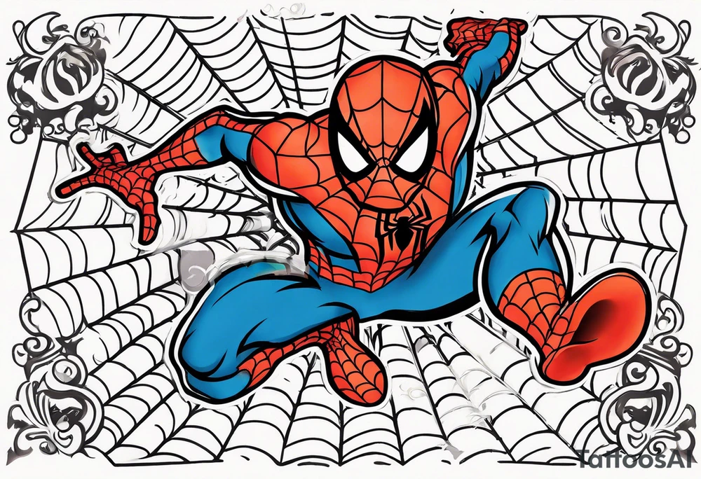 Spiderman tattoo idea