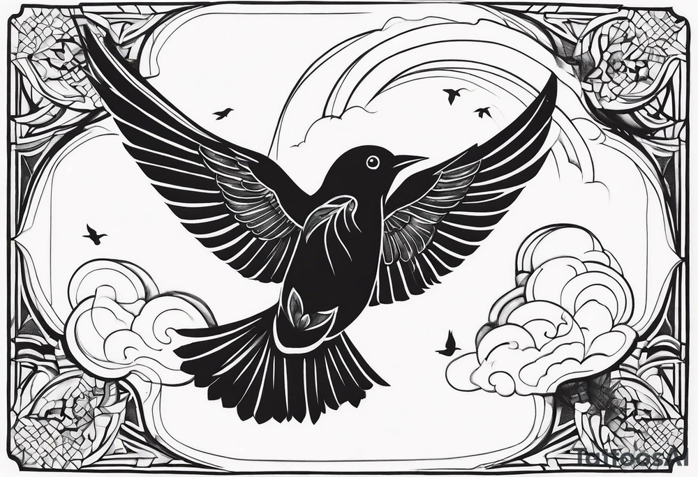 Birds in Flight tattoo idea