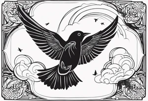 Birds in Flight tattoo idea
