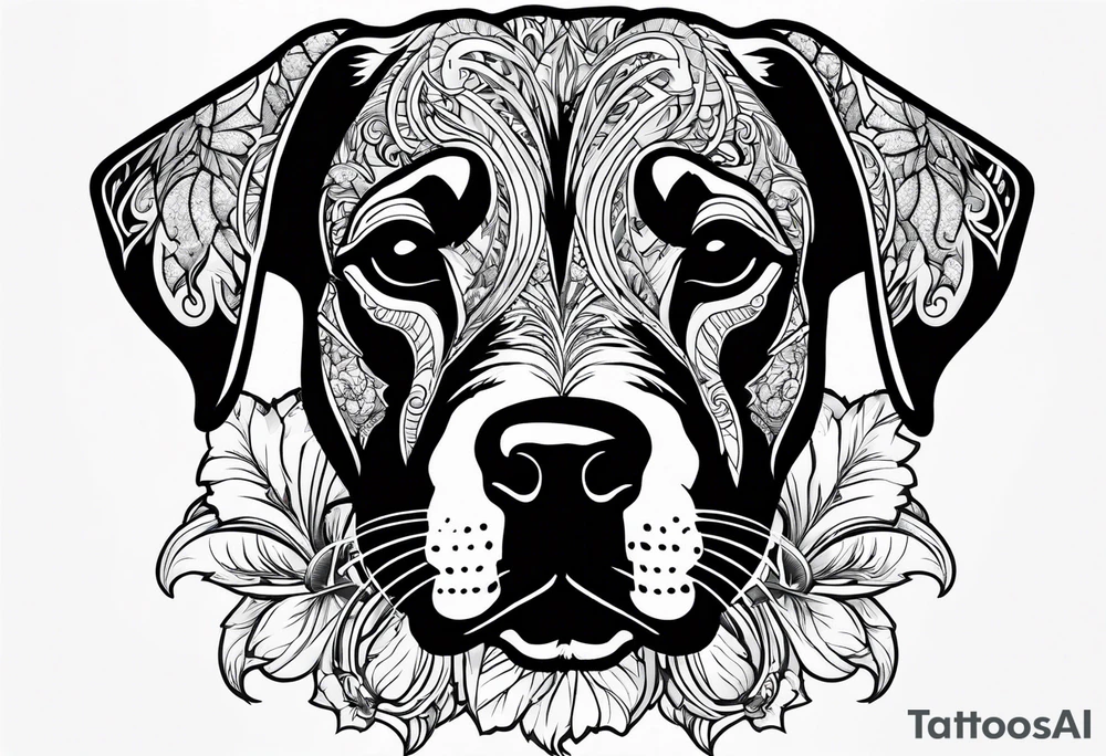 Death dog tattoo idea