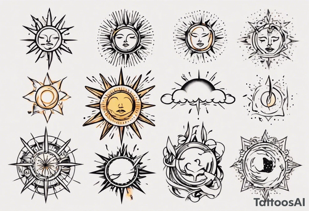 sonne tattoo idea