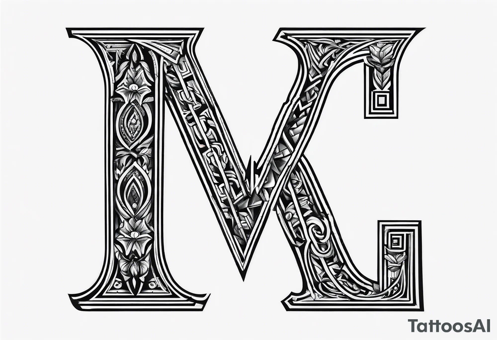 Greek letters  minimalistic tattoo idea