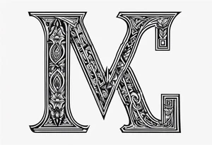 Greek letters  minimalistic tattoo idea