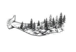 Forest tattoo idea