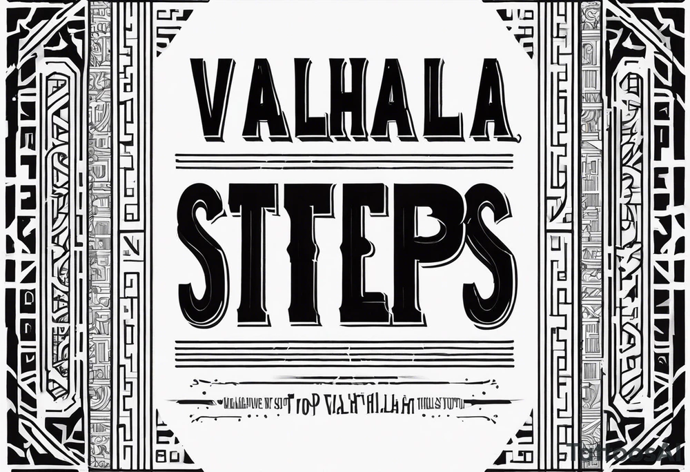 Valhalla steps tattoo idea