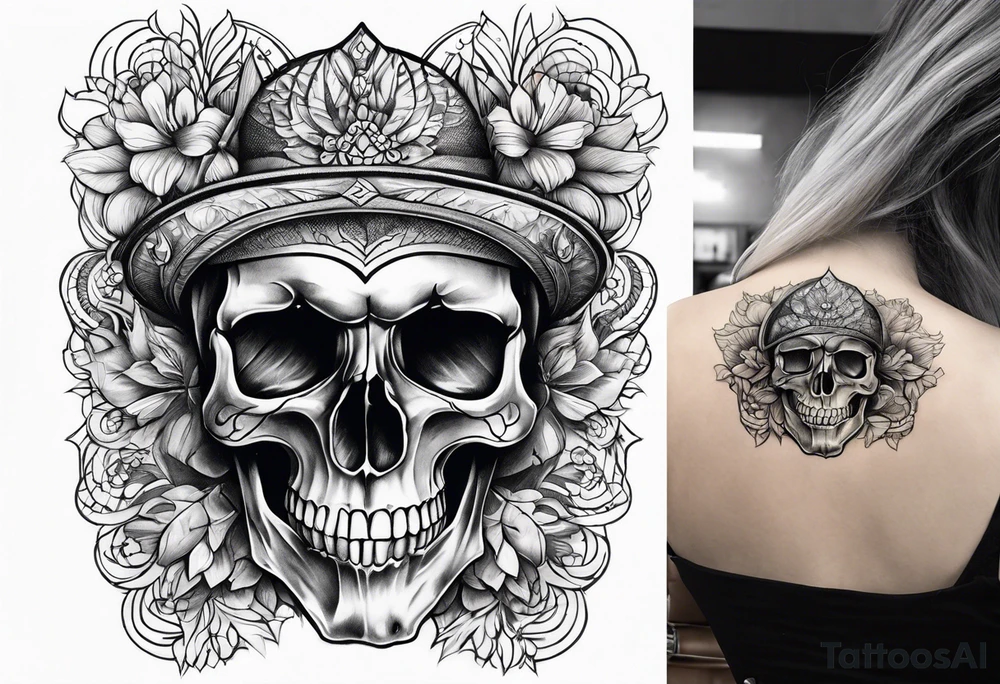 Skull tattoo idea
