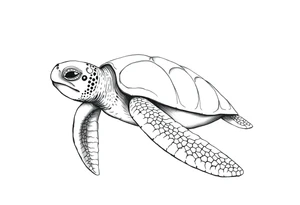 Sea turtle tattoo idea