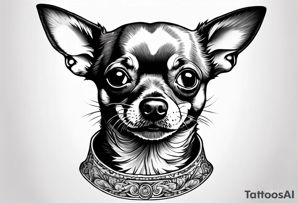 Lab head 
Pit head
Chihuahua head tattoo idea