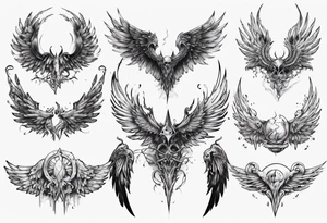 The fallen wings tattoo idea