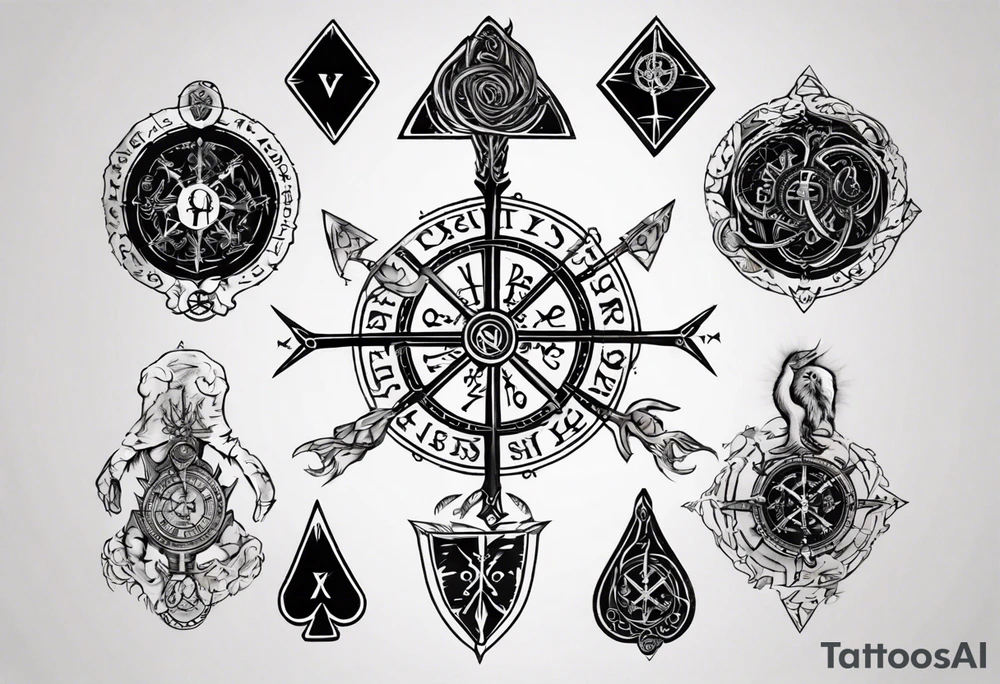 Vegvisir, Lord of the Rings, Playing Card, tattoo idea