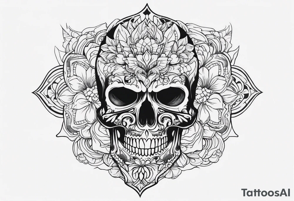 Skull tattoo idea