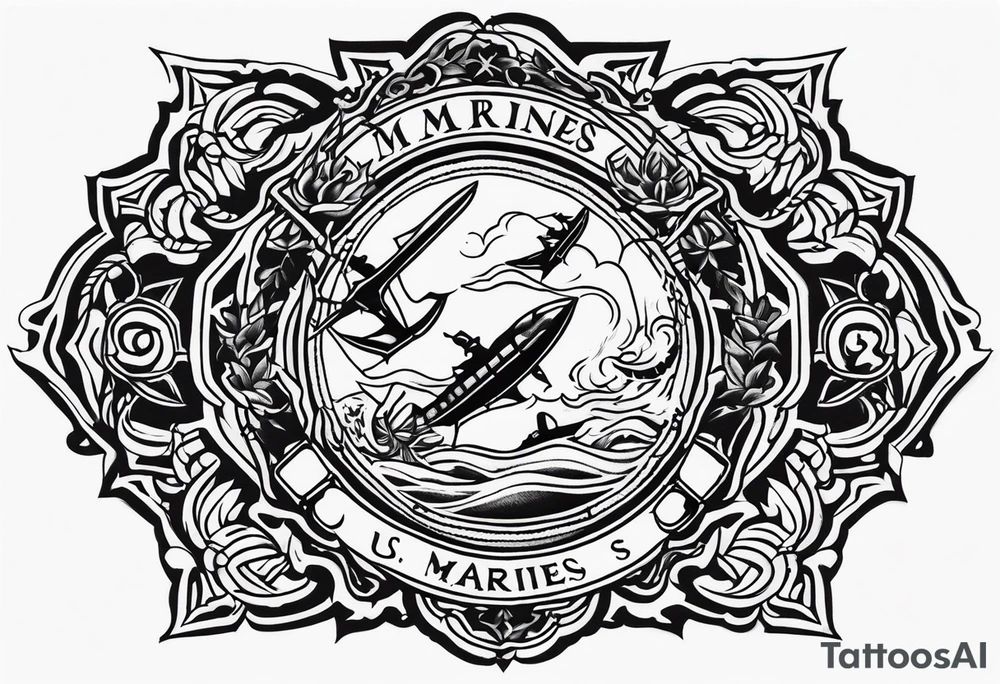 US MARINES tattoo idea