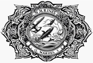US MARINES tattoo idea