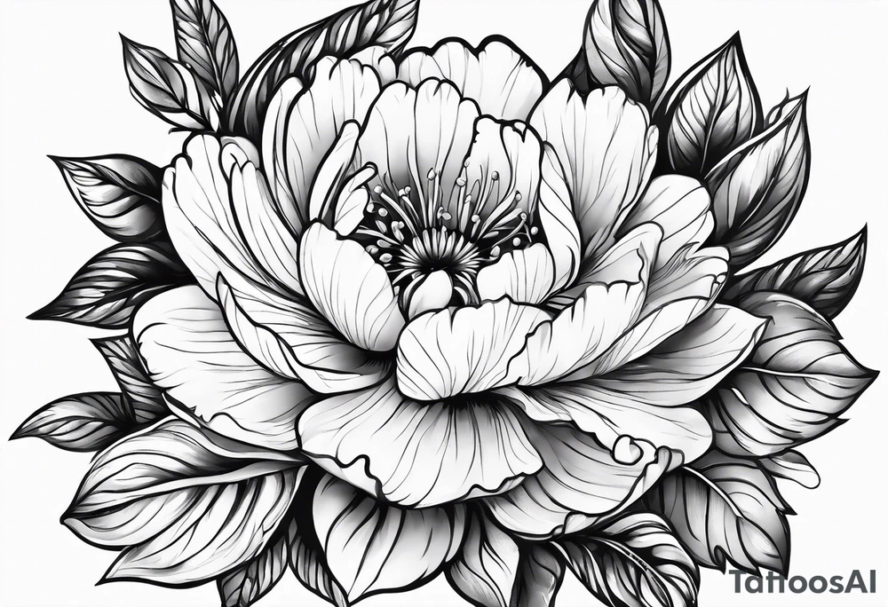 May november December February birth flower tattoo idea