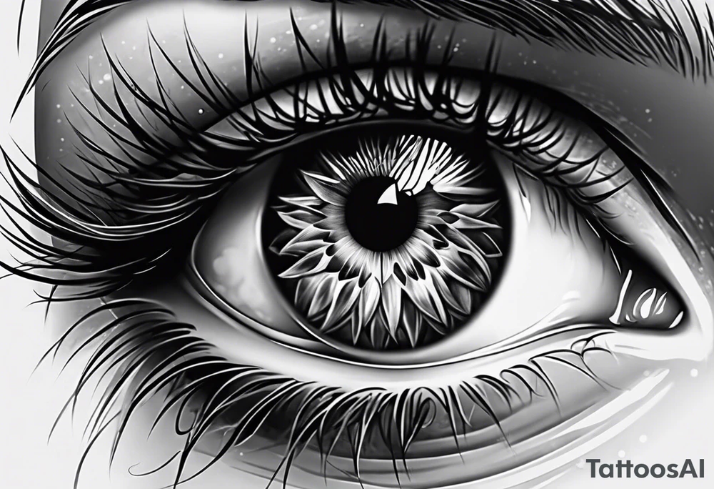 Eye ball tattoo idea