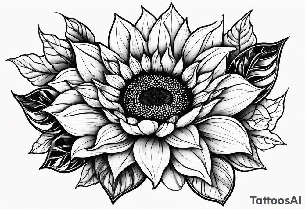 Name Annalise with sunflower tattoo idea