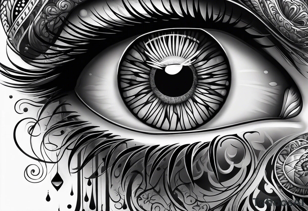 Eye ball tattoo idea