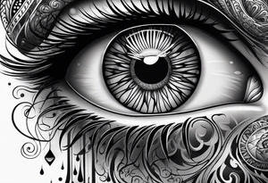Eye ball tattoo idea