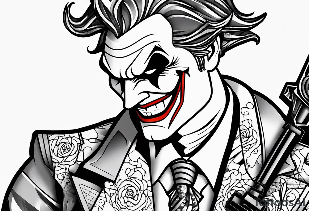 Lego joker tattoo idea