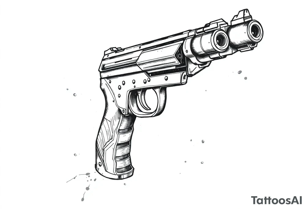gun tattoo idea