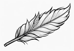 Detailed Quill Pen tattoo idea