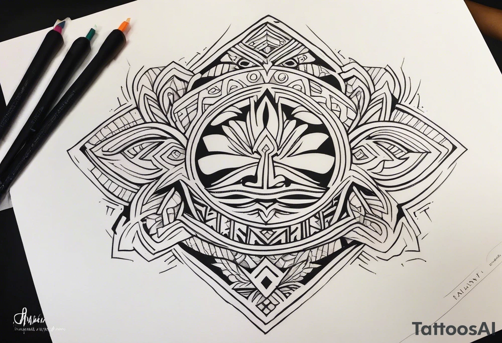 Polynesian maui hook tattoo tattoo idea